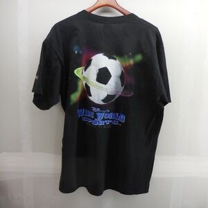 Vintage Big Ball Sports Disney Wide World of Sports Soccer T-Shirt Black XL USA